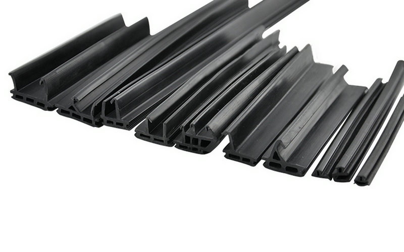 Extruded rubber profiles for doors and Windows
